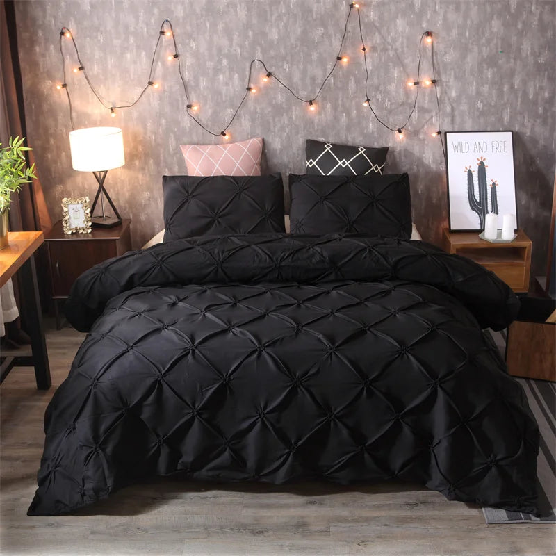 Queen 3-Piece Comfort Set – Gray Bed in a Bag Bedding Set with Duvet Cover & Pillowcases (No Comforter)