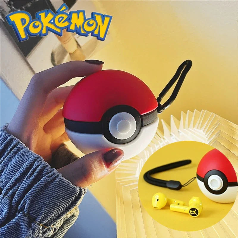 Pokemon Pikachu Wireless Bluetooth 5.0 Earphones - Razer Sport Noise Reduction Headphones with Touch Control Microphone - Universal Gifts for Fans