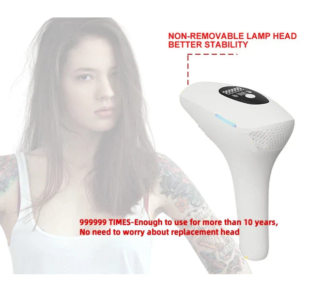 IPL Laser Hair Removal Device – 999,999 Flashes Painless Epilator for Women, Permanent At-Home Bikini & Body Hair Removal