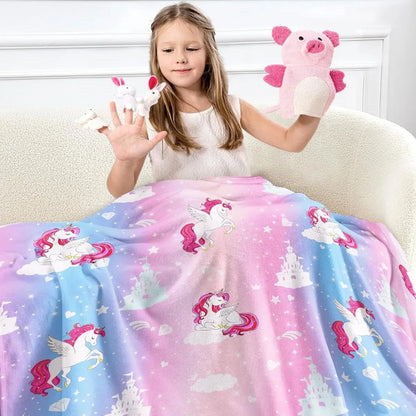 Dinosaur Blanket for Kids & Teens – Soft Cozy Fleece Throw for Boys and Girls