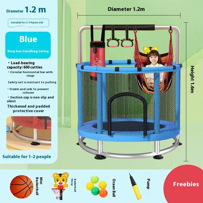 Indoor Trampoline for Kids – Home Use Jumping Bed for Children Aged 3-10