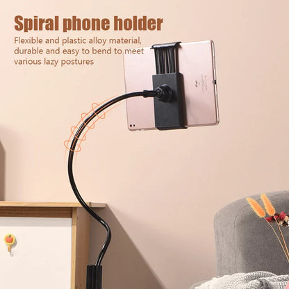 Flexible Lazy Bedside Phone & Tablet Stand — Portable Adjustable Desktop Holder for iPad & Smartphones