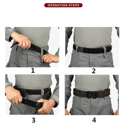 YAKEDA Battle Molle Riggers Belt – Heavy-Duty 3-in-1 Tactical Duty Belt with Anti-Slip Pad & Inner Belt