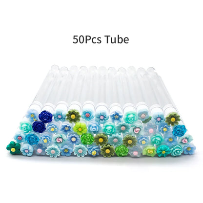 10/50PCS Reusable Eyelash & Eyebrow Brush Tubes — Replaceable Dust-Proof Wands Storage & Makeup Tool