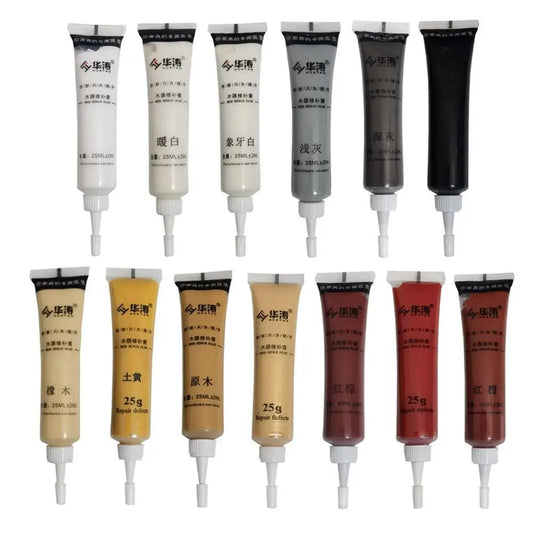 20ML Multicolor Wooden Furniture Scratch Repair Cream — Damage Repair Filler Paint for Refinishing, 1PC