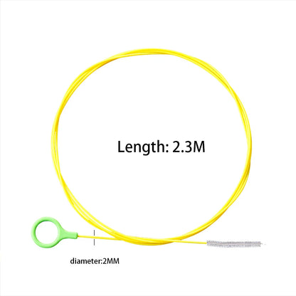2.3m Car Sewer Unclogger Brush - Long Hose Sunroof Drain Hole Cleaner | Auto Pipe Tool Accessory