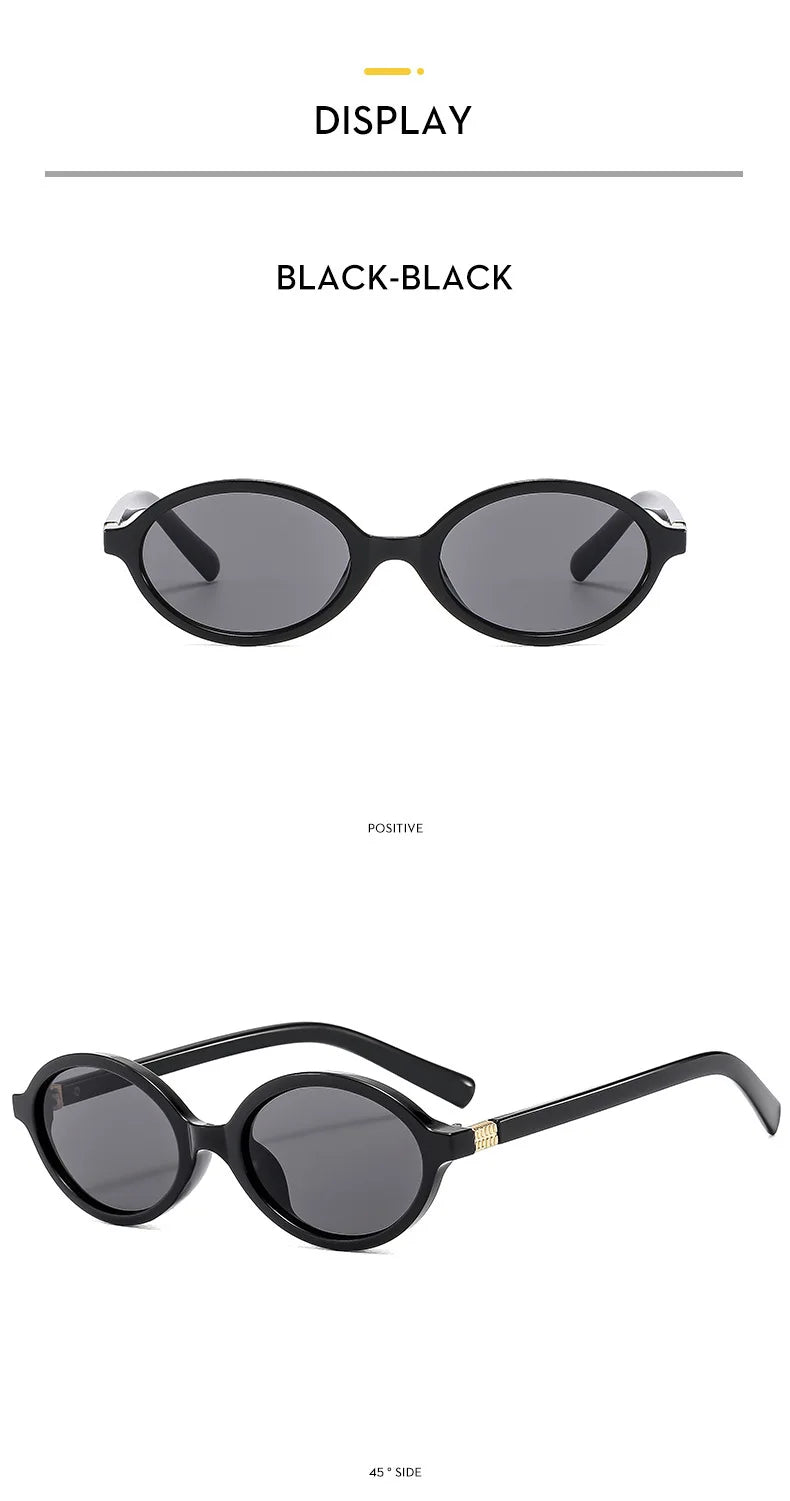 Vintage Oval Sunglasses – Luxury Designer Anti-Blue Light Glasses, Fashion Retro Eyewear for Women & Men, Leopard Frame