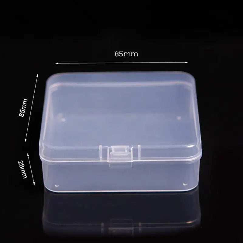 Mini Rectangular Plastic Storage Box – Translucent, Dustproof Jewelry & Small Item Container