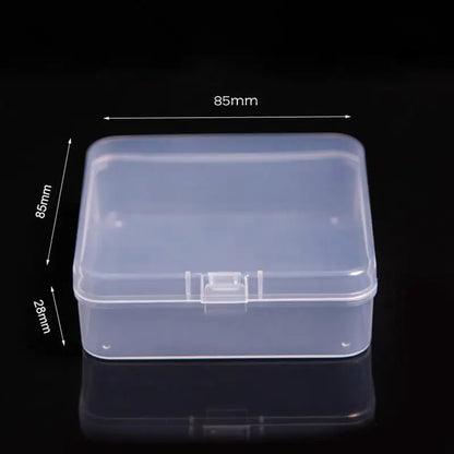 Mini Rectangular Plastic Storage Box – Translucent, Dustproof Jewelry & Small Item Container