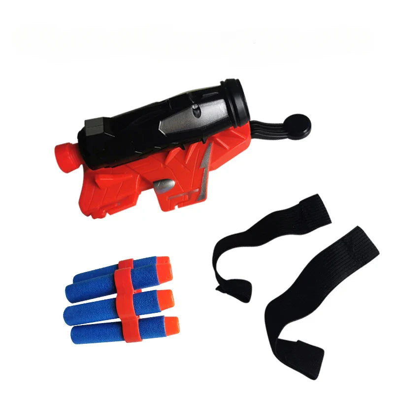 Soft Bullet Launcher Wrist Glove – Outdoor Toy Gun for Kids | Soft Bomb Spray Launcher for Games
