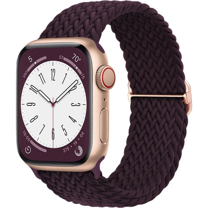 Braided Solo Loop Apple Watch Band – Adjustable Nylon Strap for iWatch Series SE, 4–8 & Ultra (40mm–49mm) Bracelet Wristband