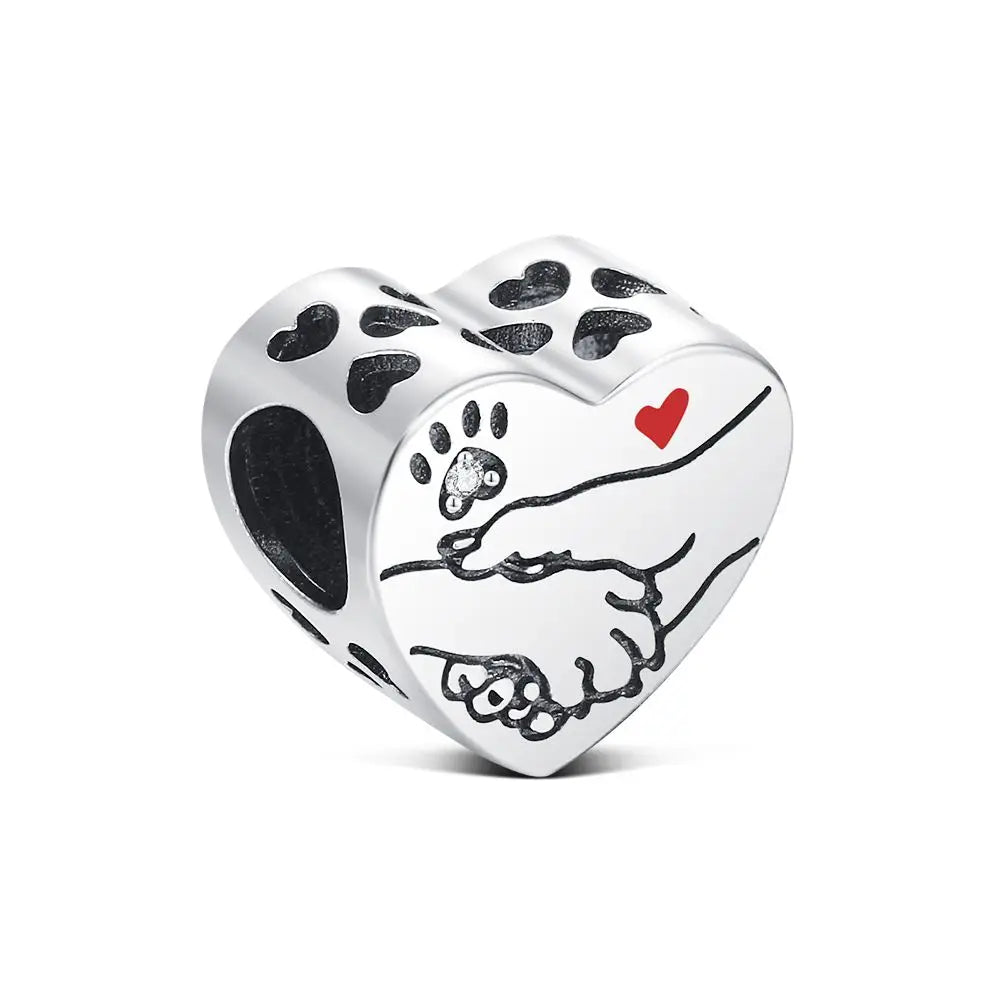 925 Sterling Silver Robot & Sea Turtle Charms Pendant — Moon Bead Bracelet Accessory, DIY Fashion Jewelry Gift for Women