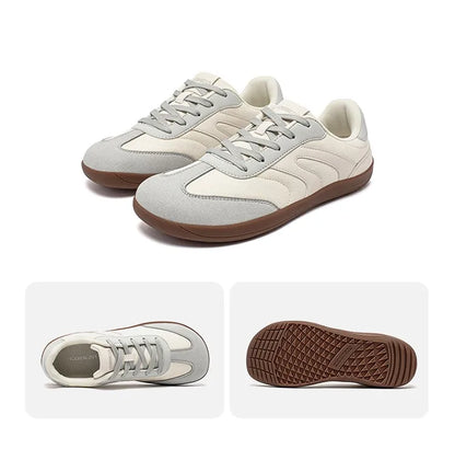 HOBIBEAR Unisex Barefoot Sneakers — Wide-Toe Minimalist Zero Drop Lace-Up Casual Shoes, Non-Slip for Men & Women