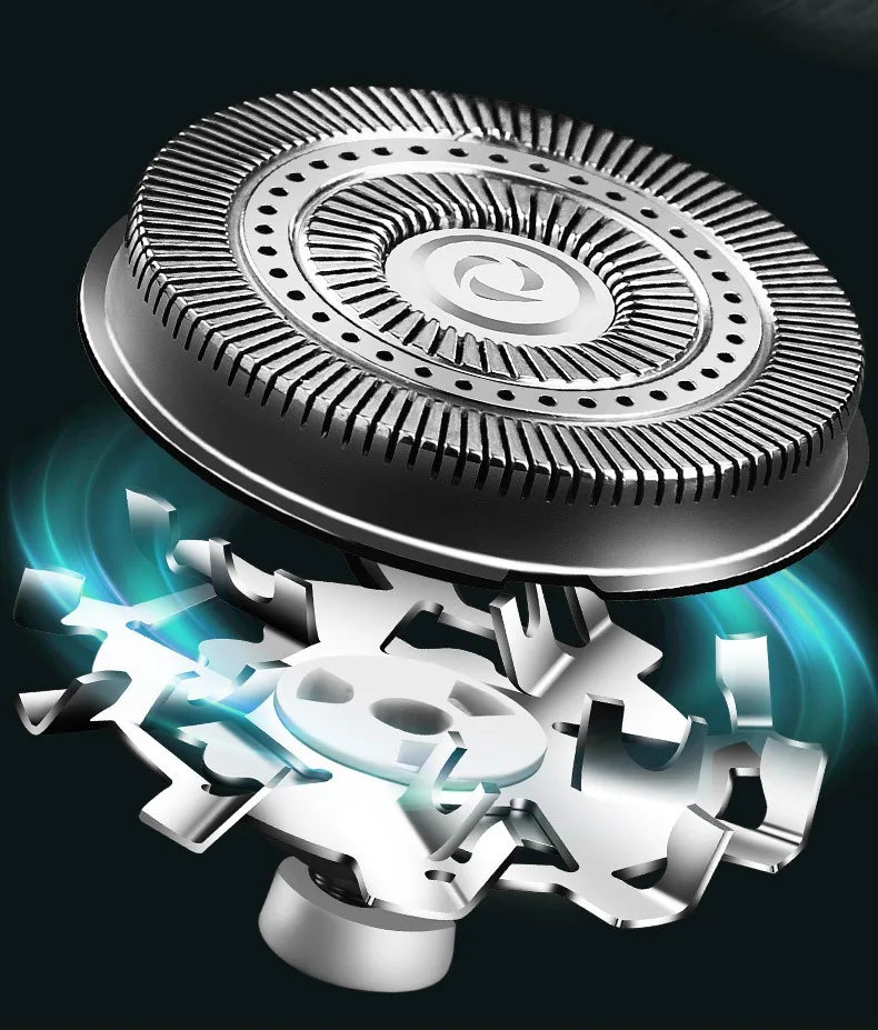 Men’s Electric Mini Shaver | Rechargeable Type-C LED Display Wet & Dry Razor for Home & Travel