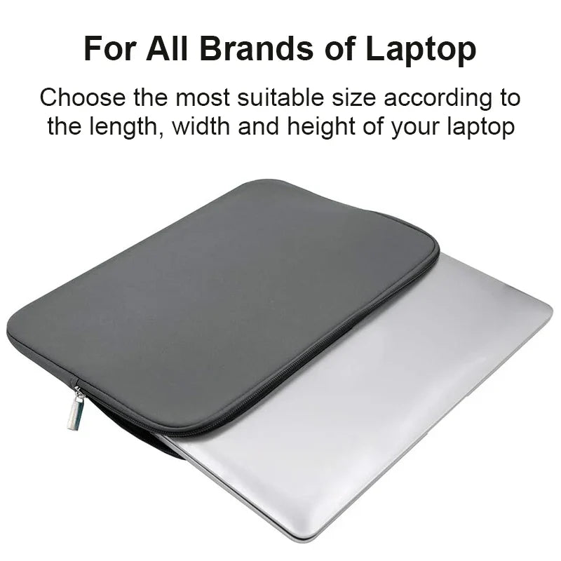 Laptop Sleeve Case - Compatible with MacBook Air, Pro Retina, & Other 13, 14, 15, 15.6 Inch Laptops - For Xiaomi, Lenovo, Dell Notebooks