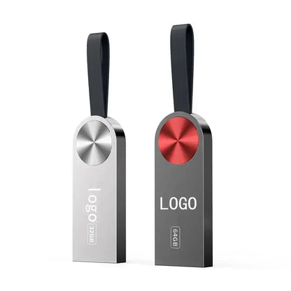 10-Pack Custom Logo USB Ring Flash Drive – Mini Pen Memory Stick 4GB/8GB/16GB/32GB, Perfect Wedding & Photography Gift