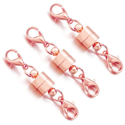 Magnetic Jewelry Clasps - Copper Double Lobster Clasp Connectors for DIY Bracelets & Jewelry Making