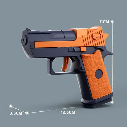 Mini Desert Eagle Water Gun – Mechanical Continuous Firing Small Pistol for Kids, Summer Beach & Pool Toy