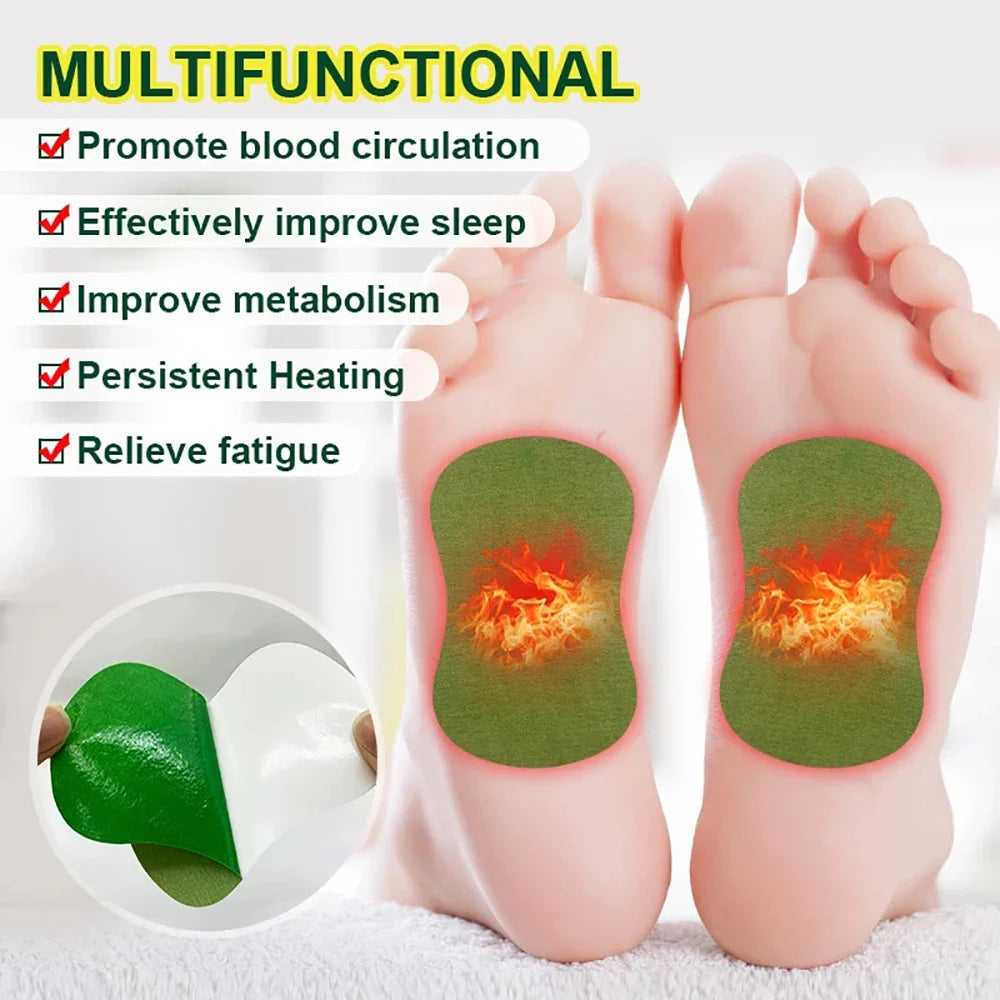 Detox Foot Patches – 12/24PCS Natural Herbal Pads with Wormwood & Artemisia for Toxin Cleansing, Stress Relief & Better Sleep