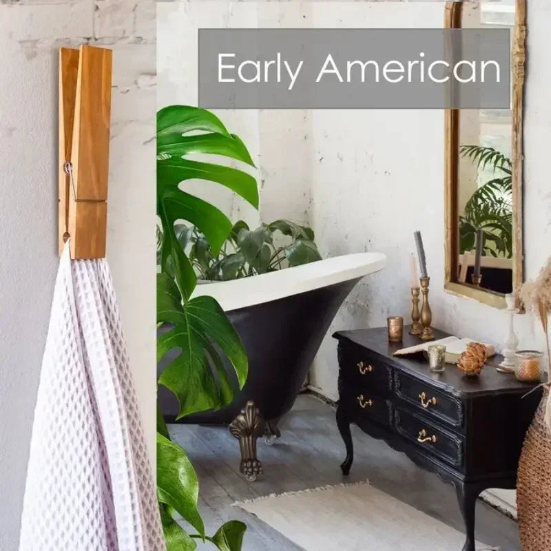 Wooden Clothespin Bathroom Towel Holder, Wall-Mounted Giant Towel Clip, Rural Style Large Clothespin Hook