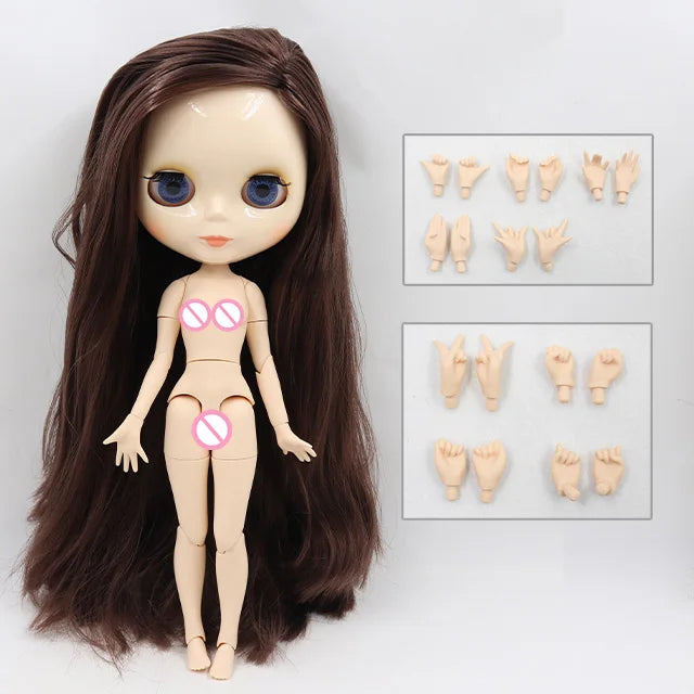 ICY DBS Blythe Doll 1/6 BJD Jointed Body — 30cm White Skin Anime Doll with Shiny & Matte Face, Special Price Gift Toy