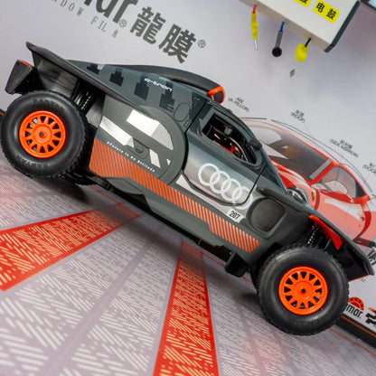 Audi RS Q E-Tron Model Car - 1:24 Alloy Racing Car Collectible with Opening Doors & Gift for Boys