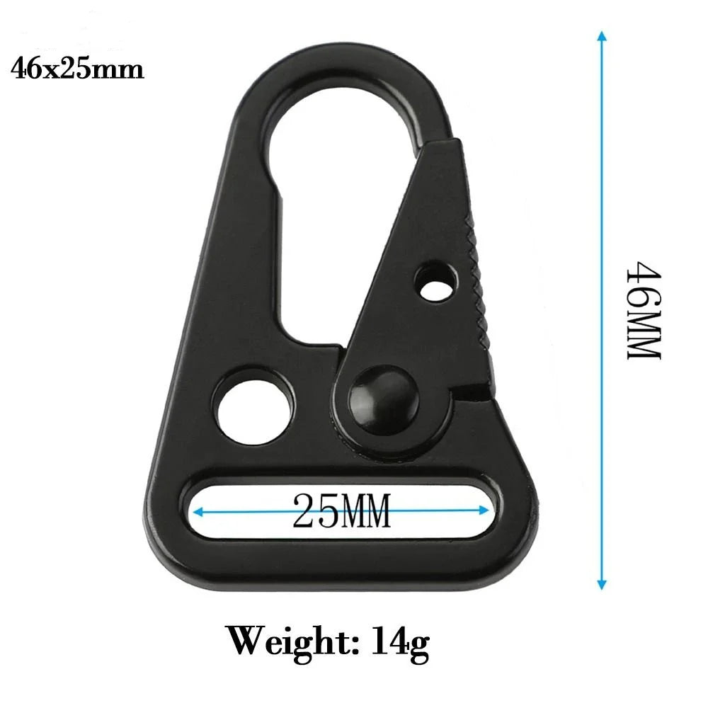 Aluminum Eagle Hook Carabiner Buckle – 10 Sizes Outdoor Climbing Strap Clip Tool