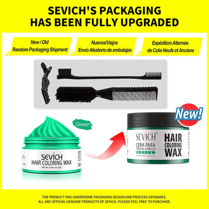 Temporary Hair Color Wax Kit – Washable Instant Hair Dye Cream for Men, Women & Kids, Party Cosplay, Blue, Purple, Red, Green