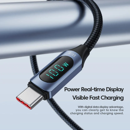 Toocki Type-C to Type-C Cable – 100W PD Fast Charging & Display Cable for Xiaomi POCO F3, Realme, MacBook, iPad