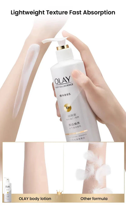 Olay Whitening & Moisturizing Body Cream – Vitamin C & B3 for Soft, Hydrated Skin (260/480ml)
