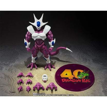 Bandai SHF Dragon Ball Cooler Final Form Action Figure – 40th Frieza Brother Anime Collectible Toy, Finished Model Gift for Kids