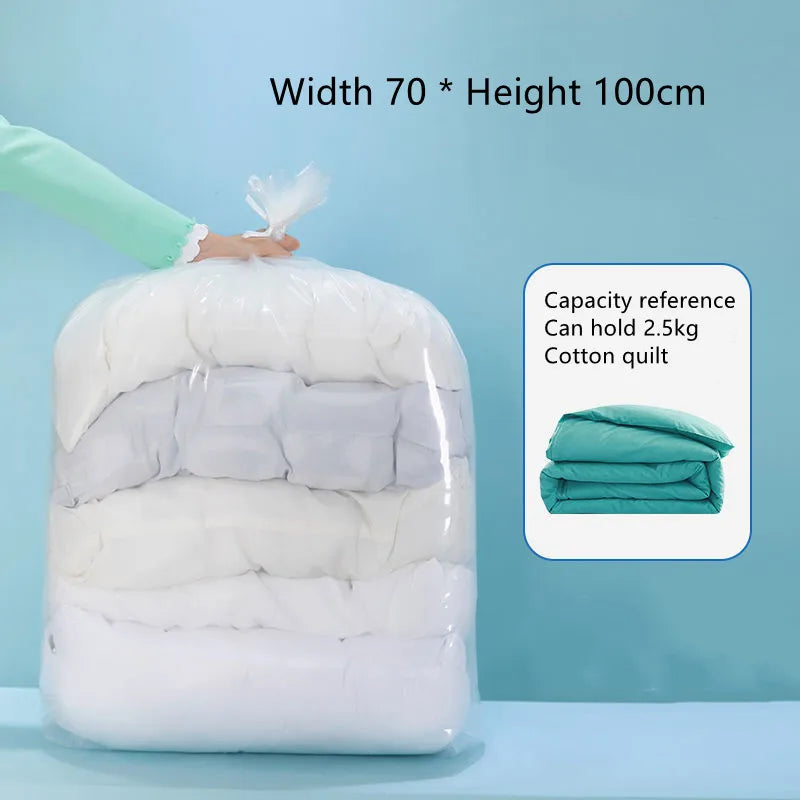 Quilt Storage Bag — Large Transparent Dustproof & Moisture-Proof Organizer for Clothes, Toys & Moving