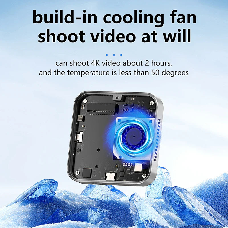 Blueendless Magnetic NVMe SSD Enclosure M2 2230/2242 with Cooling Fan, 100W PD USB-C Case for iPhone & Mac