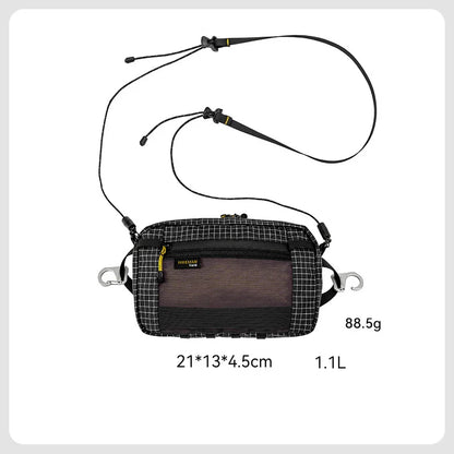 Waterproof UHMWPE Waist Fanny Pack – 1.1L Lightweight Hip Bag for Cycling, Running, Hiking & Outdoor Sports, 70g