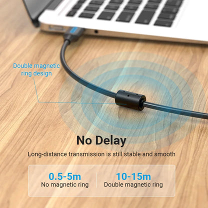 Vention USB Printer Cable USB 3.0 Type A to B Male Cord for Canon Epson HP Label Printers and DAC Devices