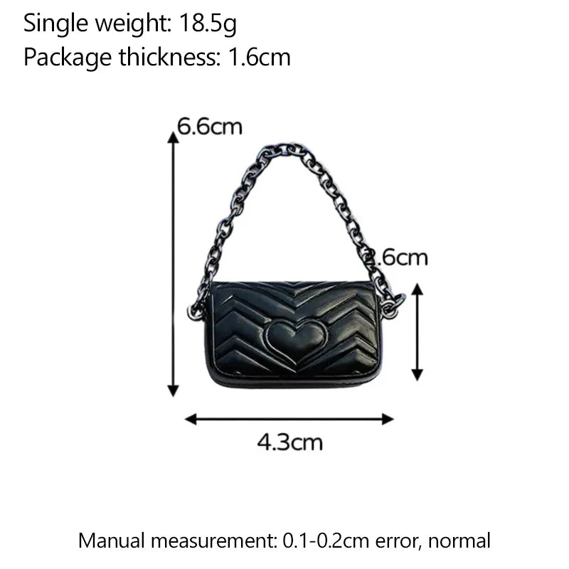 1:12 Dollhouse Miniature Shoulder & Crossbody Bags – Decorative Toy Accessories for Dollhouse Collectors