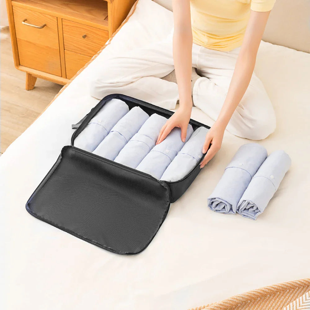 3pcs Travel Packing Bag Set | Compressible Waterproof Nylon Organizer for Suitcase, Luggage, Portable
