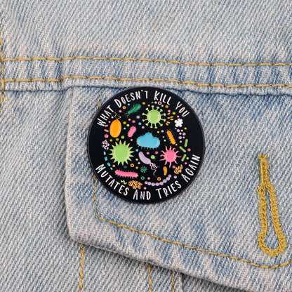 Bacterial Enamel Pins - Nurse & Doctor Badge Brooches for Backpack, Lapel, Cosplay & Gifts