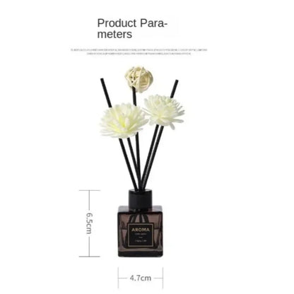 50ml Luxury Diffuser & Scented Candle Gift Set - Lime Basil Essential Oil for Aromatherapy & Home Decor