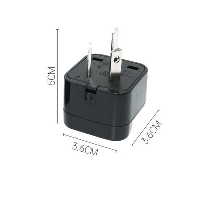 Universal 2-in-1 Plug Adapter – CN, US, UK, EU to AU Converter Socket for Australia & New Zealand Travel, 10A (White/Black)