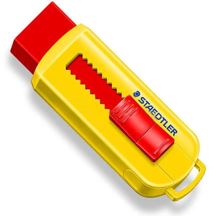 STAEDTLER 525 Telescopic Push Eraser — Professional Drawing Eraser for School & Office