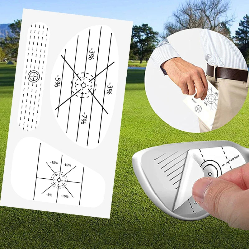 150PCS Golf Club Impact Tape Labels – Stickers for Driver, Woods, Irons & Putter, Swing Practice Training Aids