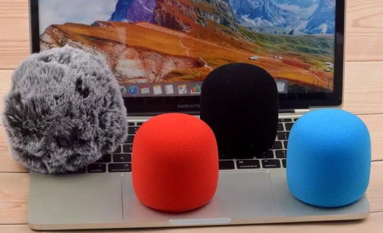 Foam & Furry Microphone Windscreen for Blue Yeti – Pop Filter Wind Muff for Yeti Pro Mic