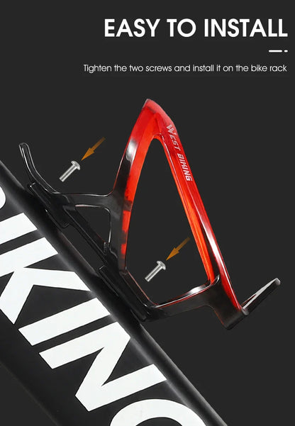WEST BIKING Bicycle Water Bottle Cage – Colorful Gradient Ultralight MTB & Road Bike Bottle Holder, Cycling Bracket