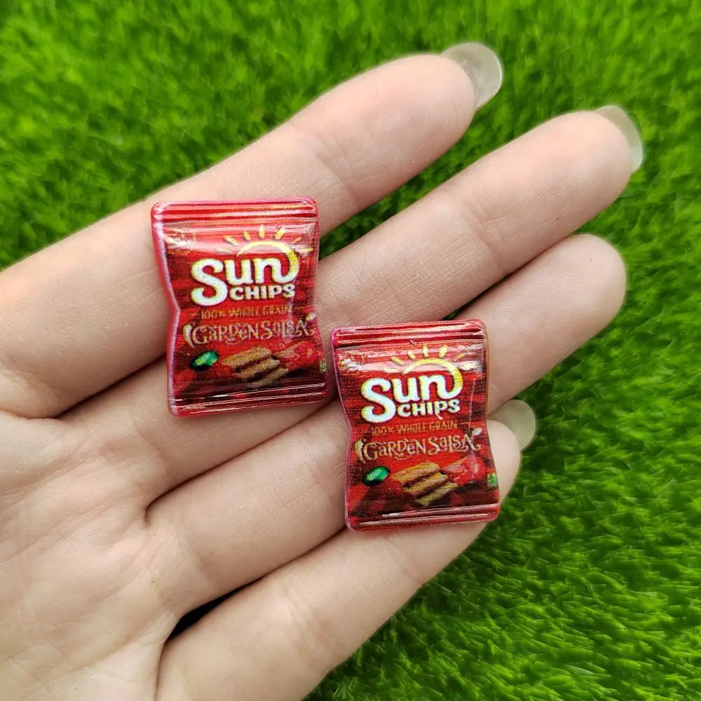8PCS Miniature Dollhouse Food – Assorted Resin Chips & Snack Bags for Blythe OB11 Dolls