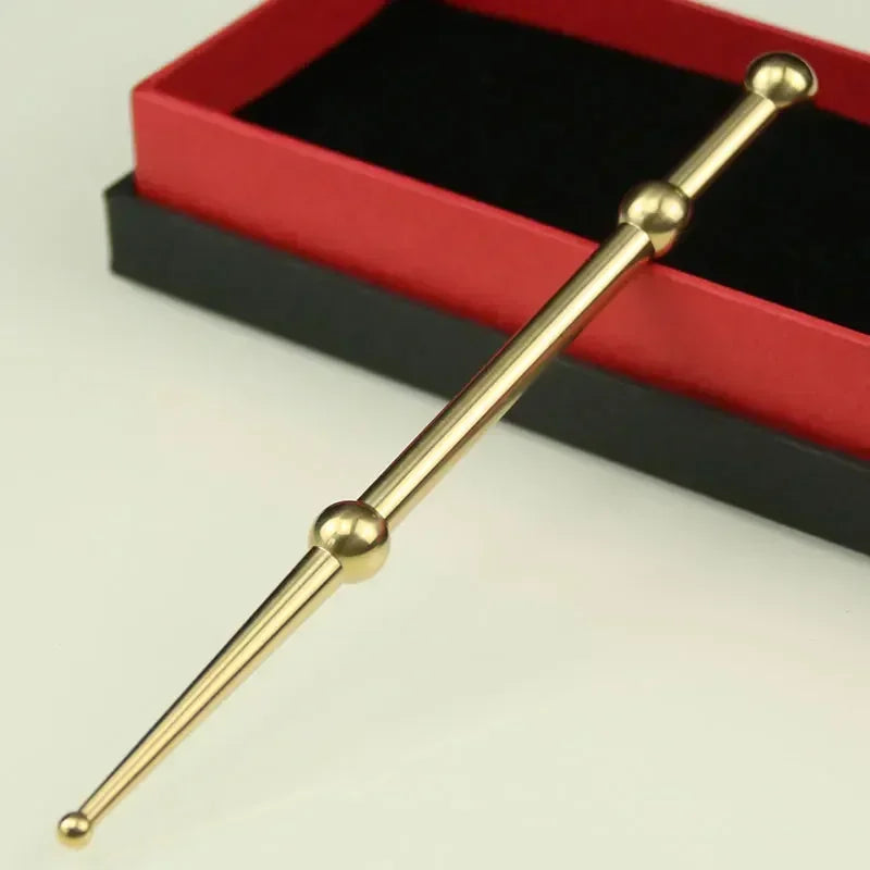 Brass Acupressure Pen – Ear Acupoint Massage Stick for Eyesight Improvement & Meridian Therapy