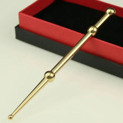 Brass Acupressure Pen – Ear Acupoint Massage Stick for Eyesight Improvement & Meridian Therapy
