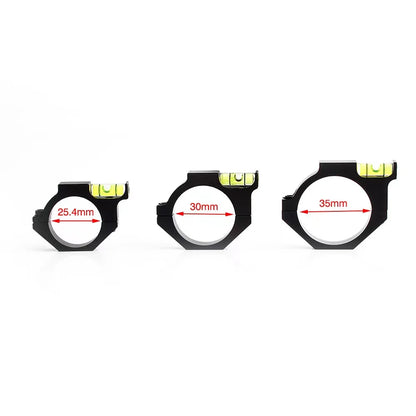 Alloy Rifle Scope Laser Bubble Spirit Level – Level Gauge Ring Mount Holder for 25.4mm, 30mm, 35mm Scope Tubes