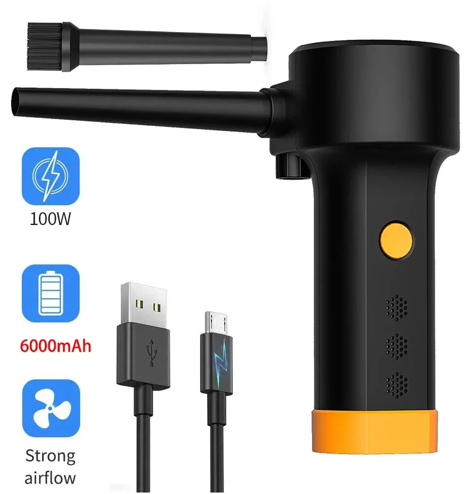 500W Electric Air Duster – Powerful Air Blower for PC, Computer, Keyboard Cleaning | Replaces Compressed Air Spray