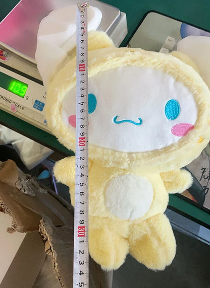 Kawaii Sanrio Cinnamoroll Plushie Toy – Heart Shaped Soft Stuffed Doll, Cute Japanese Cartoon Toy for Children's Birthday Gift